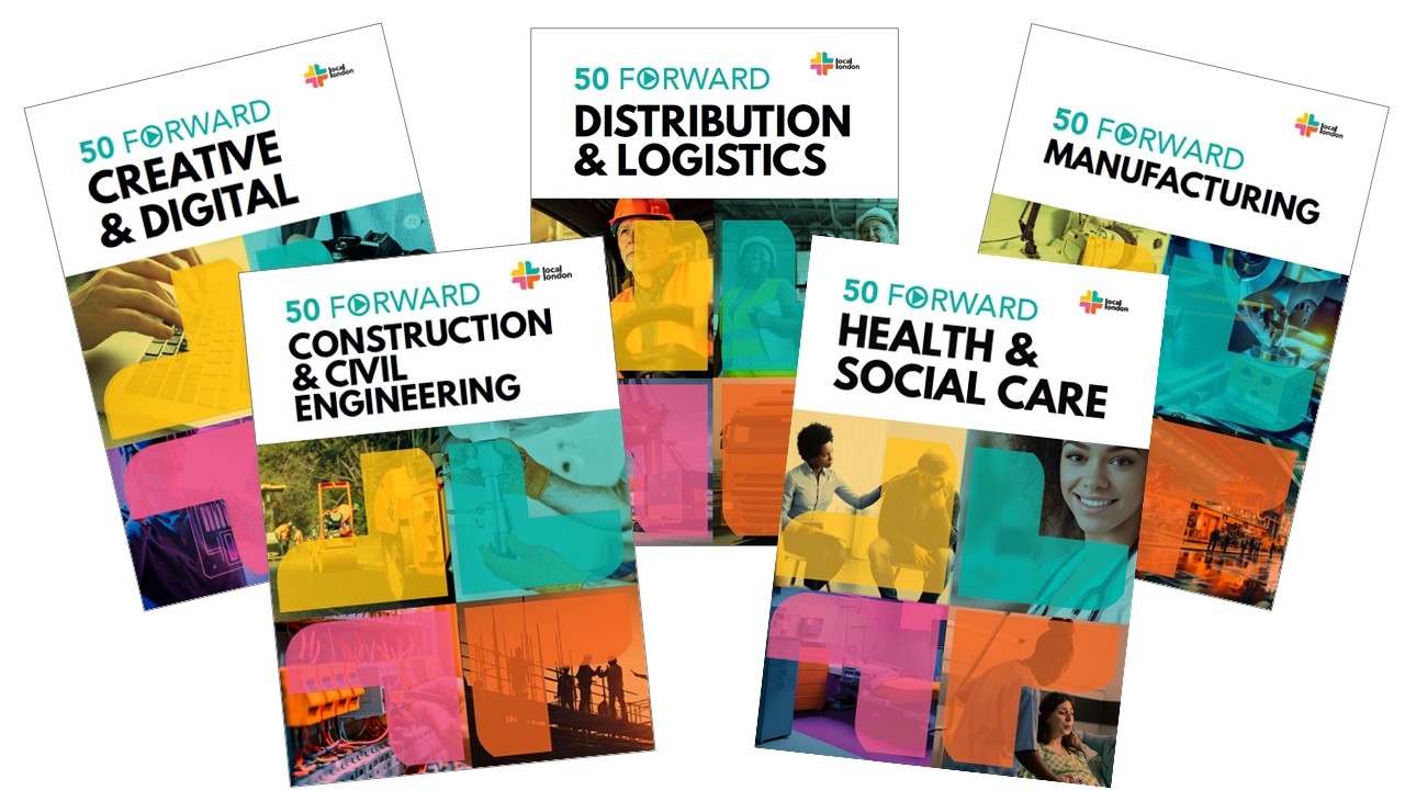 Decorative: covers of 50 Fwd leaflets
